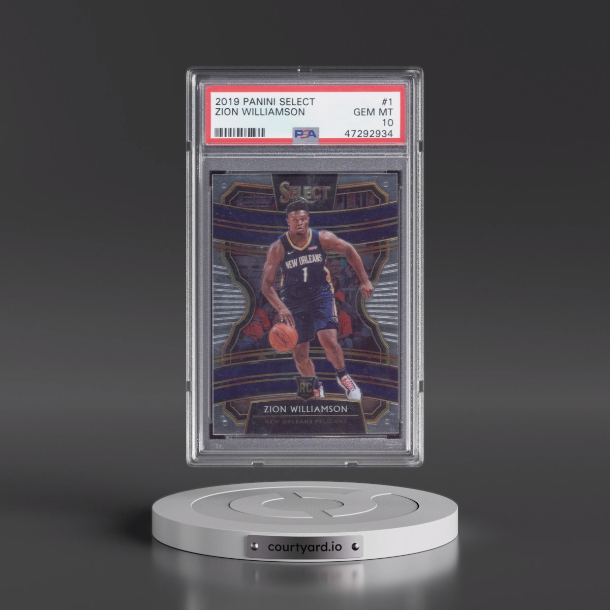 2019 Panini Select #1 Zion Williamson (PSA 10 GEM MINT)