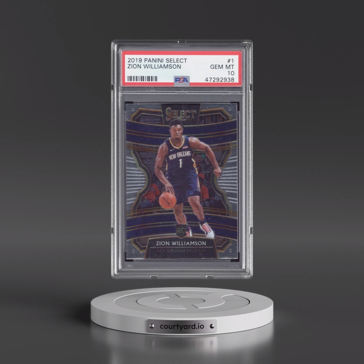 2019 Panini Select #1 Zion Williamson (PSA 10 GEM MINT)