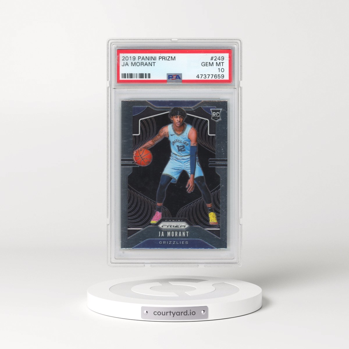 2019 Panini Prizm #249 Ja Morant (PSA 10 GEM MINT)