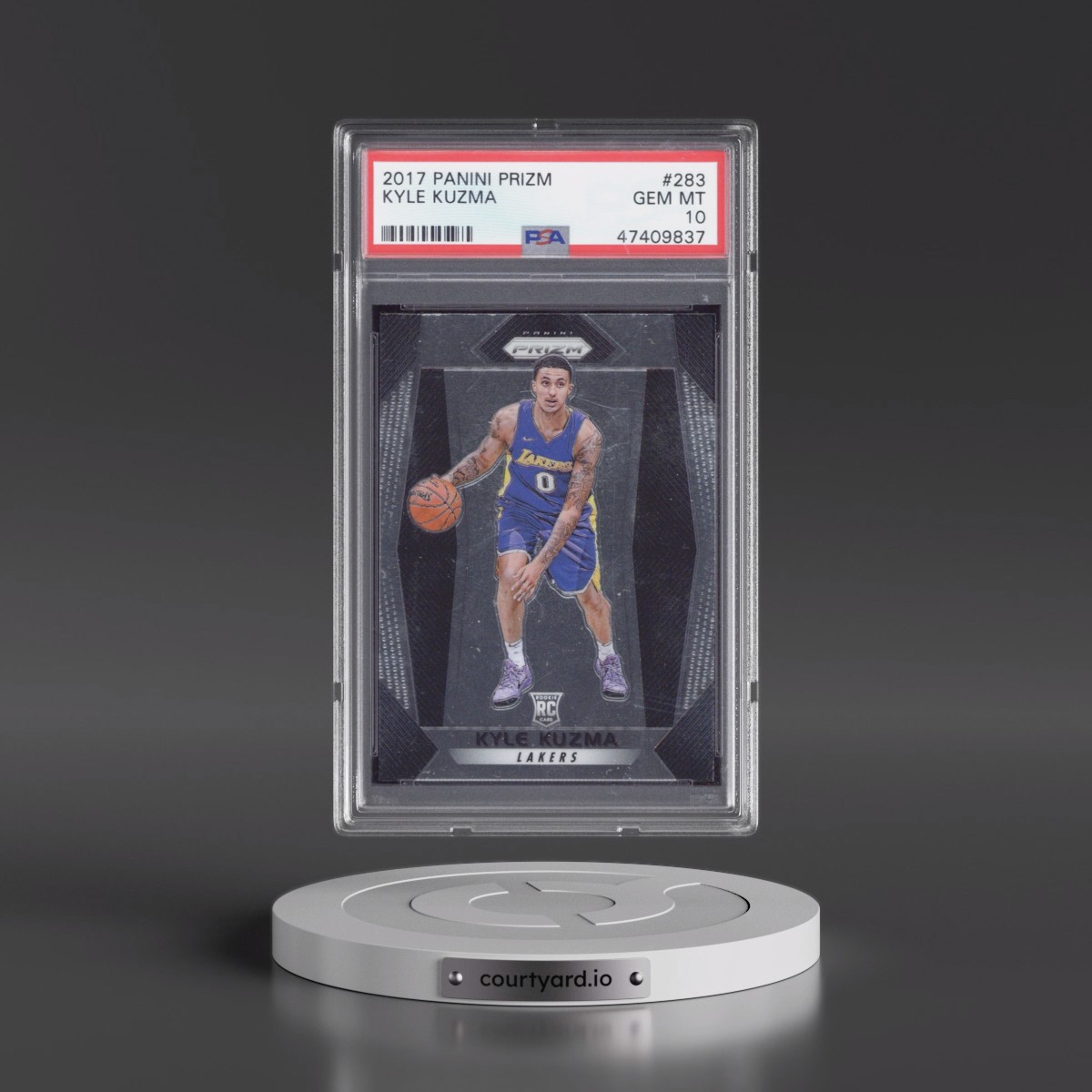 2017 Panini Prizm #283 Kyle Kuzma (PSA 10 GEM MINT)