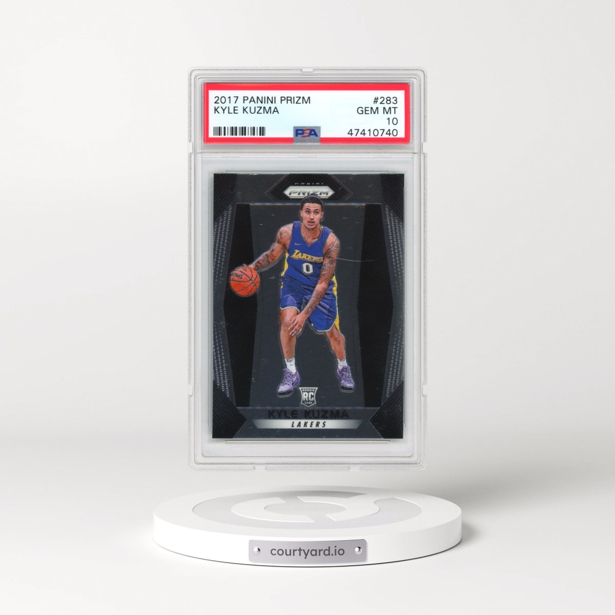 2017 Panini Prizm #283 Kyle Kuzma (PSA 10 GEM MINT)