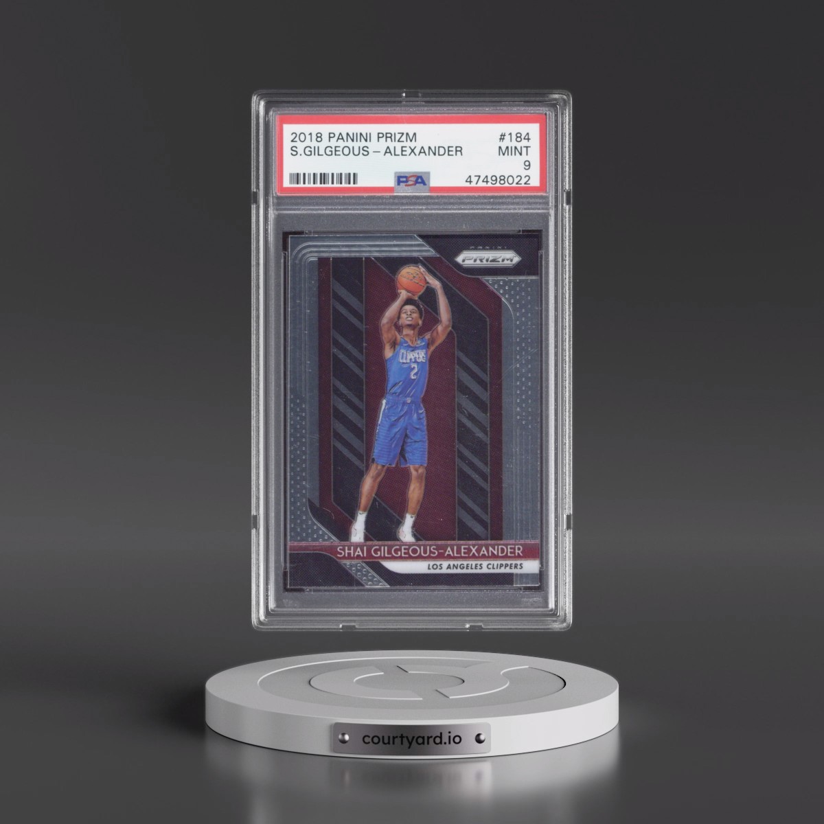 2018 Panini Prizm #184 Shai Gilgeous-Alexander (PSA 9 MINT)