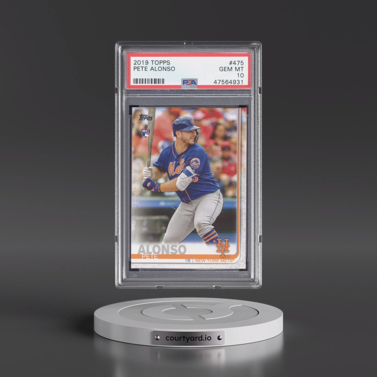 2019 Topps #475 Pete Alonso (PSA 10 GEM MINT)