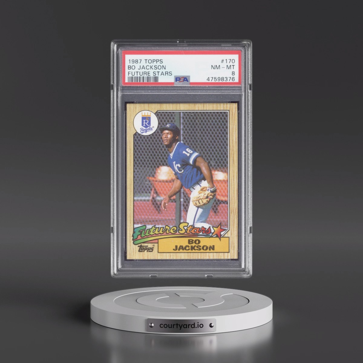 1987 Topps #170 Bo Jackson - Future Stars (PSA 8 NM-MT)
