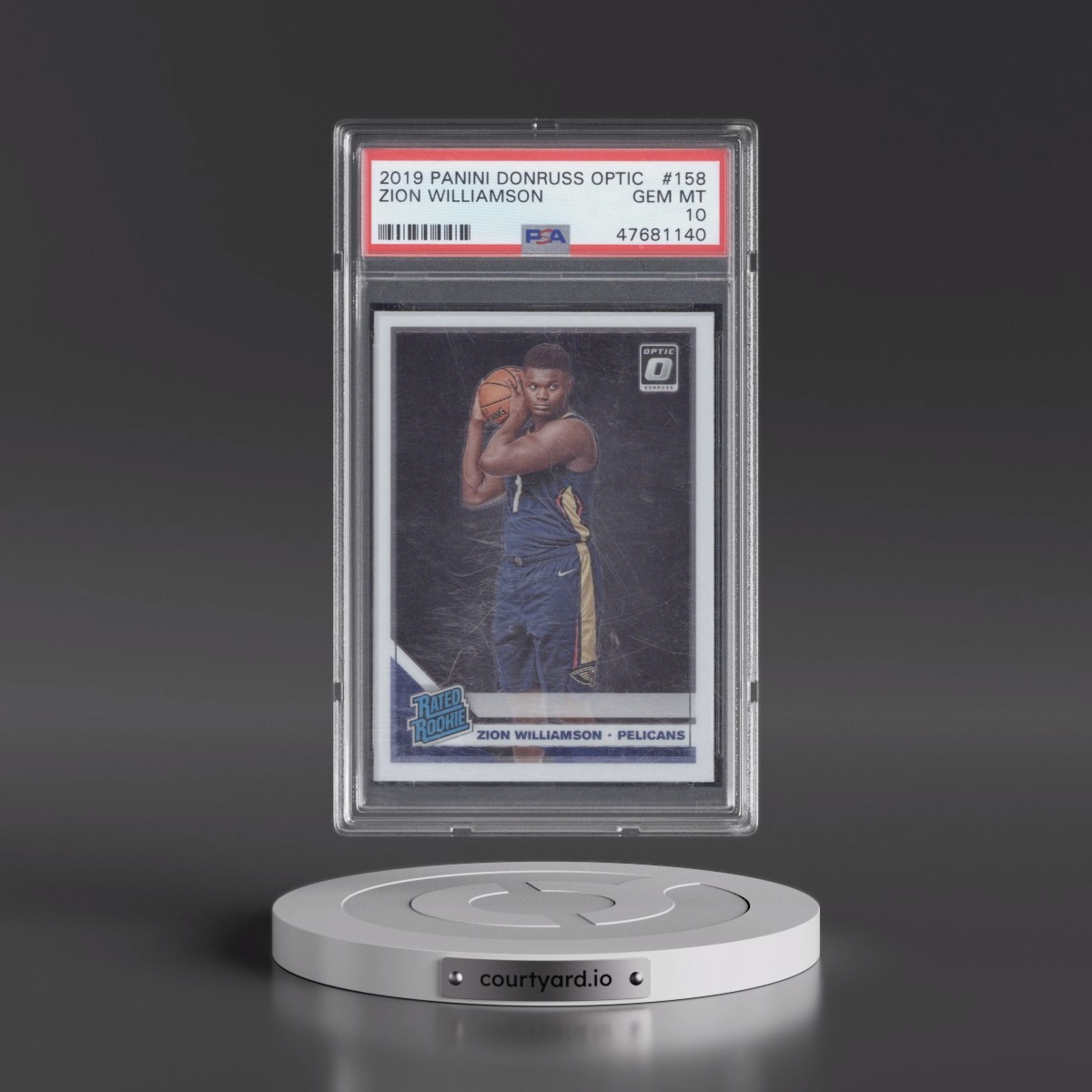 2019 Panini Donruss Optic #158 Zion Williamson (PSA 10 GEM MINT)