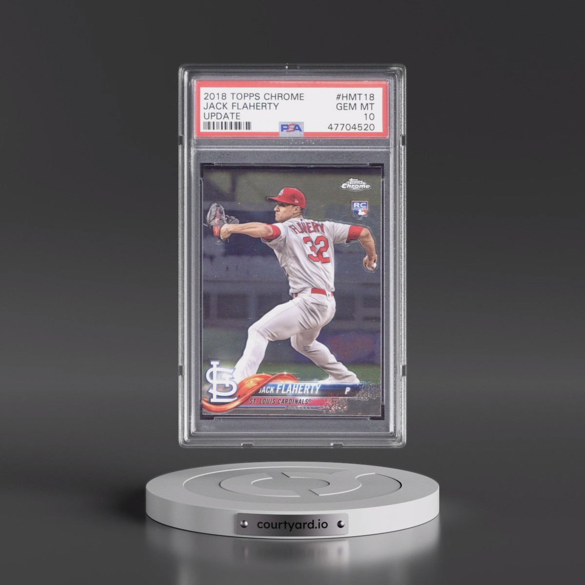 2018 Topps Chrome Update #HMT18 Jack Flaherty (PSA 10 GEM MINT)