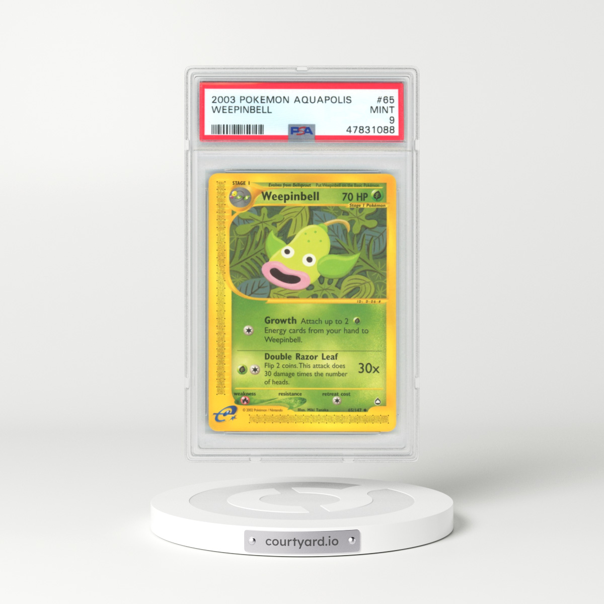 2003 Aquapolis #65 Weepinbell (PSA 9 MINT)