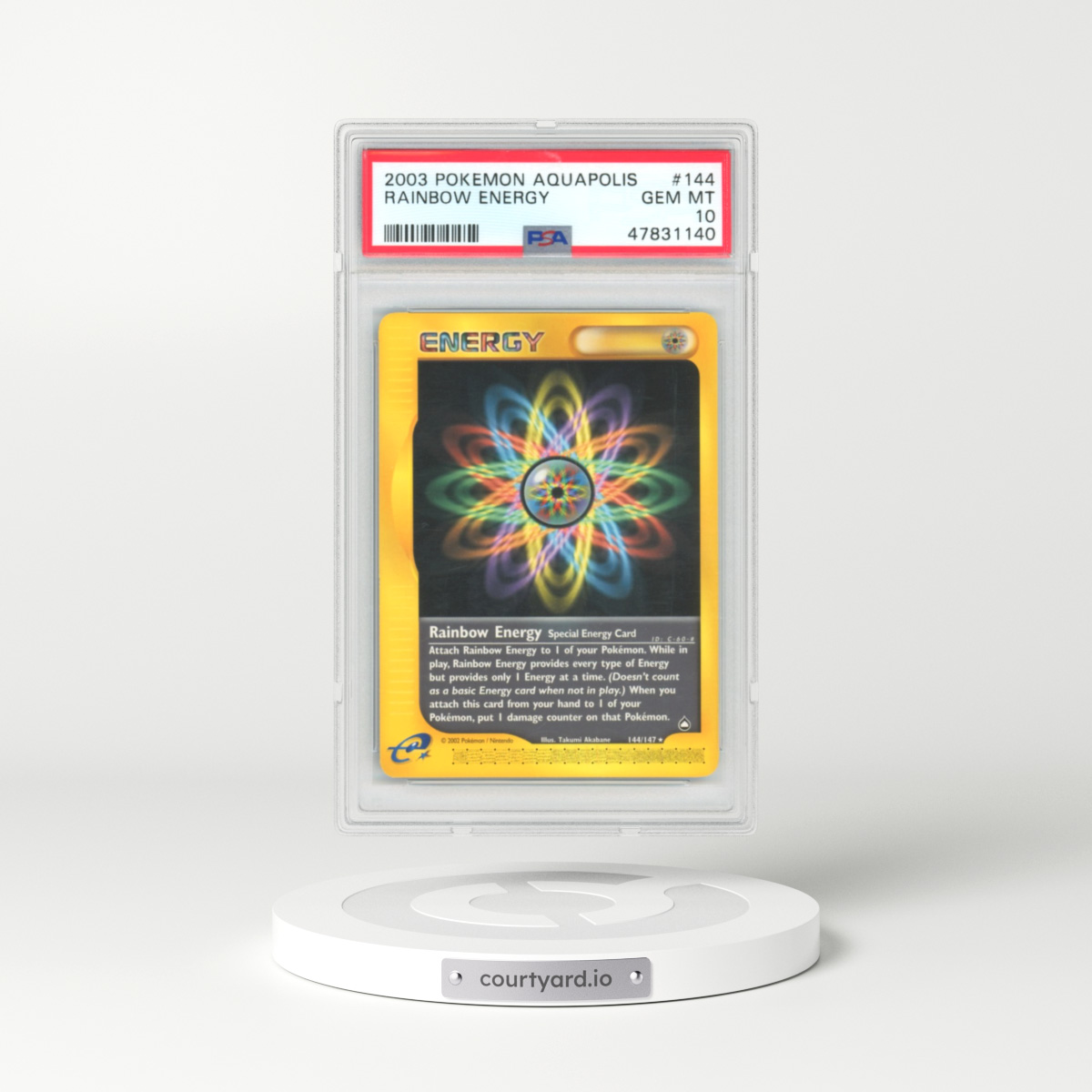 2003 Aquapolis #144 Rainbow Energy (PSA 10 GEM MINT)