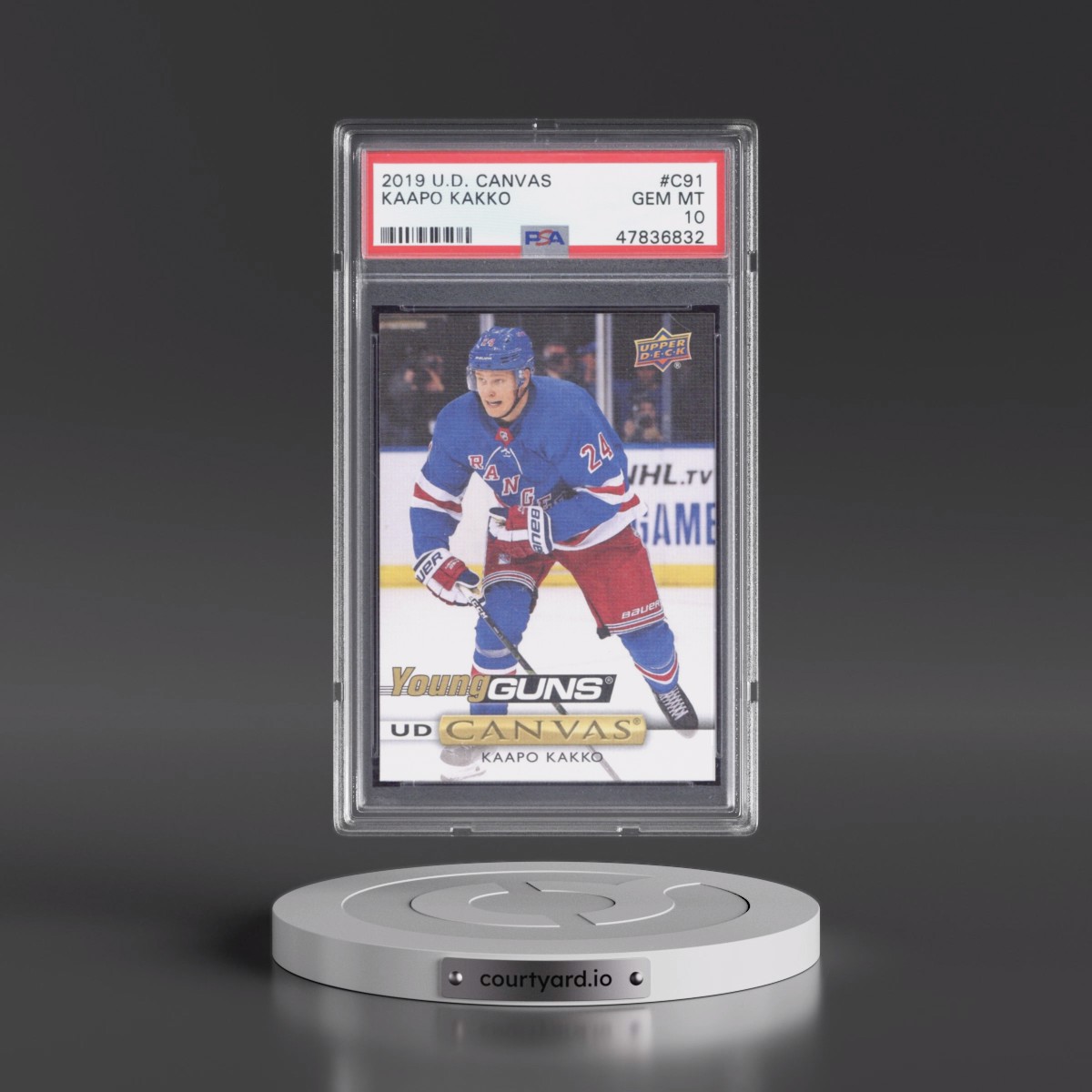 2019 Upper Deck Canvas #C91 Kaapo Kakko (PSA 10 GEM MINT)