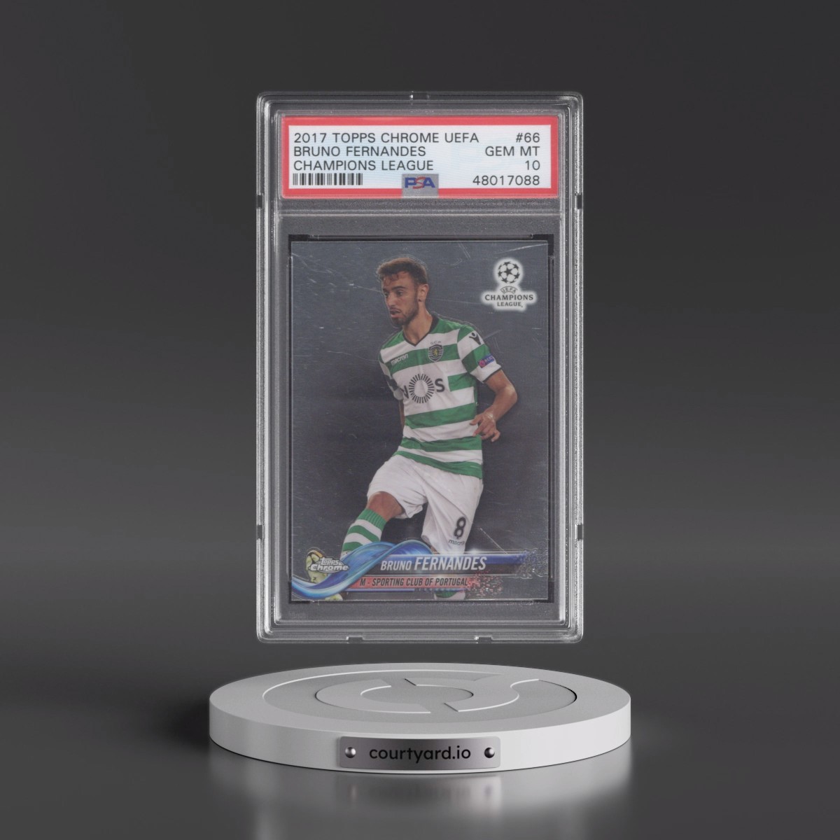 2017 Topps Chrome UEFA Champions League Bruno Fernandes #66 PSA 10