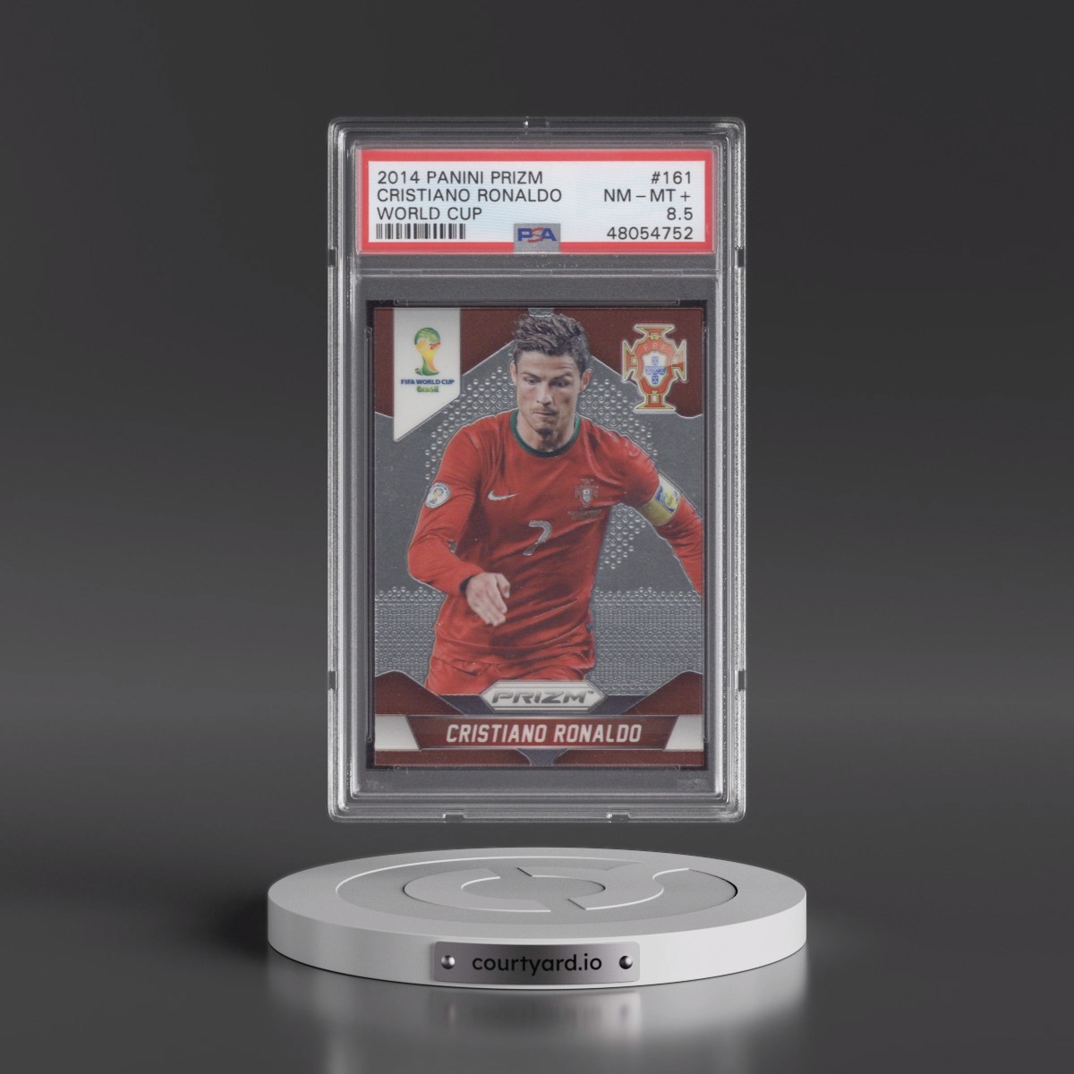 2014 Panini Prizm World Cup #161 Cristiano Ronaldo (PSA 8.5 NM-MT+)