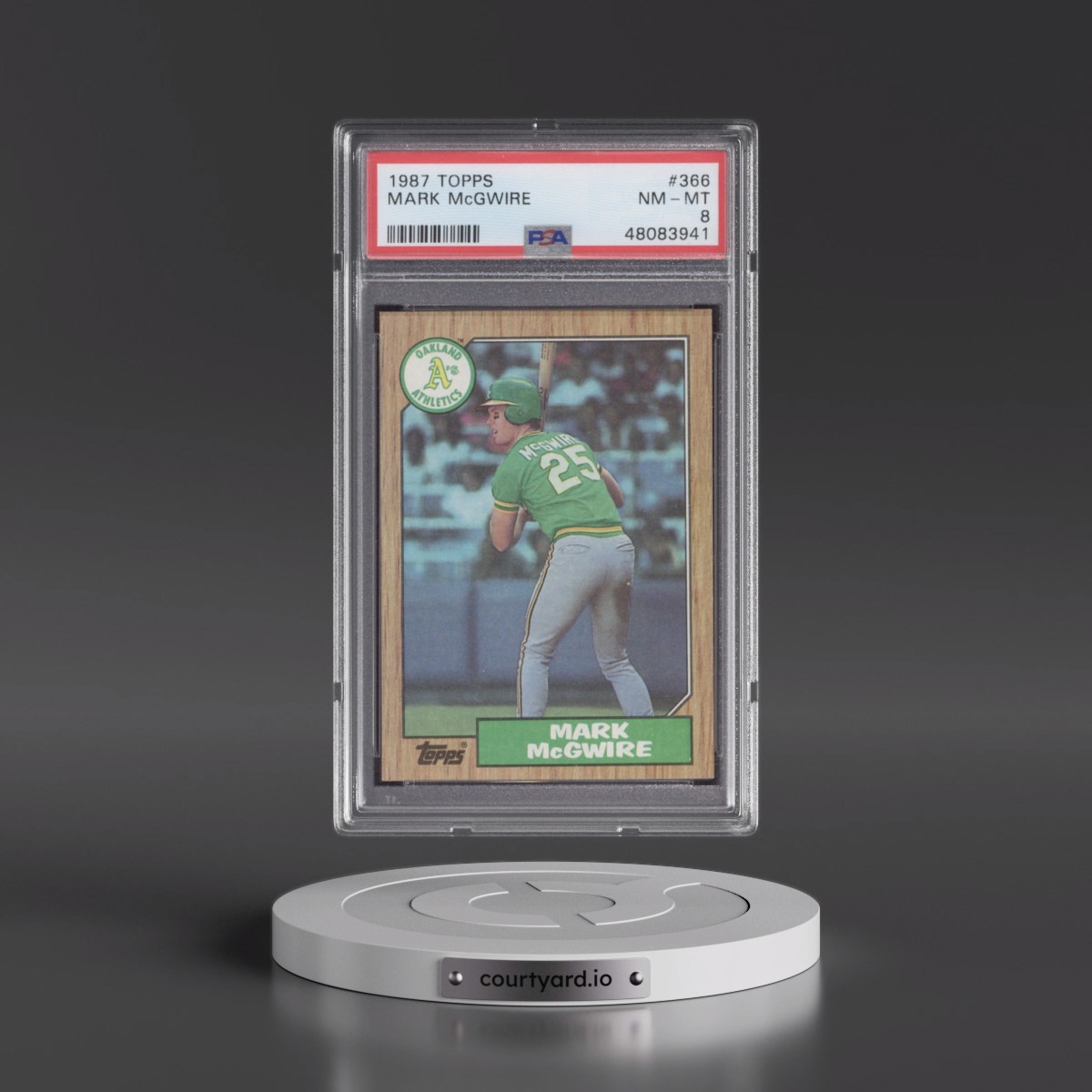 1987 Topps #366 Mark McGwire (PSA 8 NM-MT)
