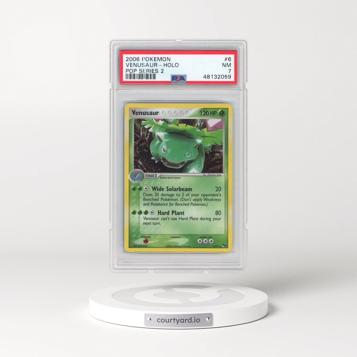 2006 Pokémon Pop Series 2 #6 Venusaur - Holo (PSA 7 NM)