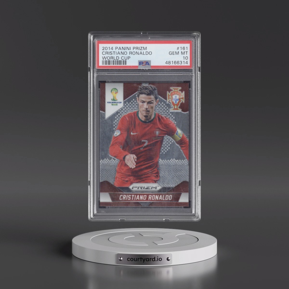 2014 Panini Prizm World Cup #161 Cristiano Ronaldo (PSA 10 GEM MINT)