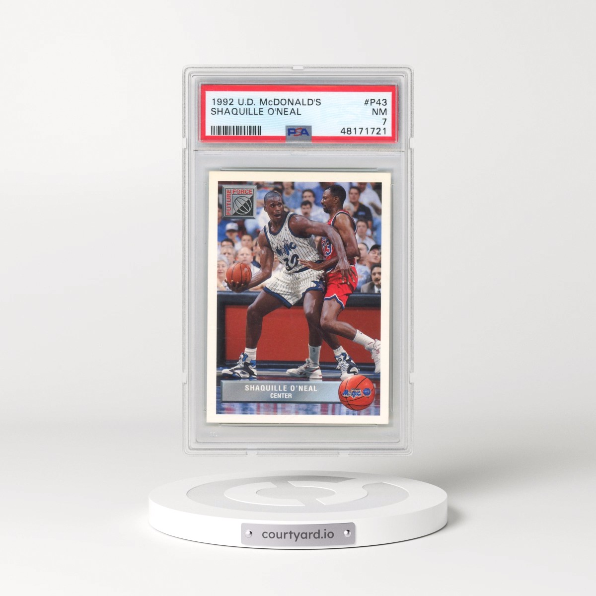1992 Upper Deck McDonald's #P43 Shaquille O'Neal (PSA 7 NM)