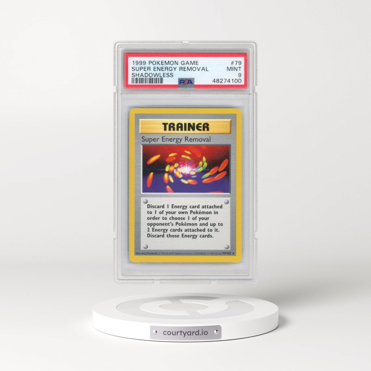 1999 Pokémon Game #79 Super Energy Removal - Shadowless (PSA 9 MINT)