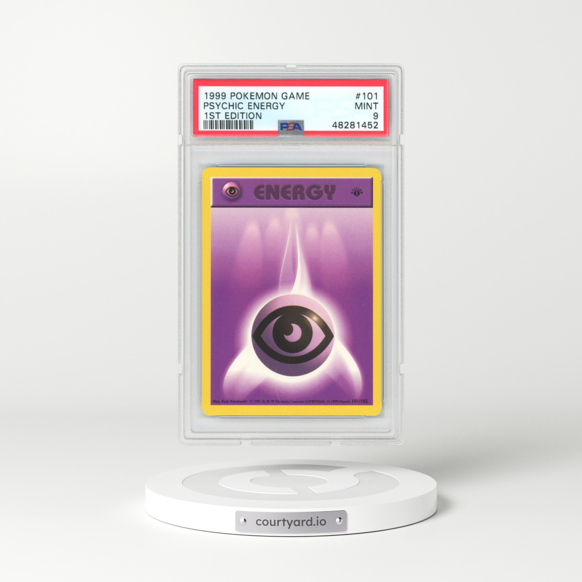 1999 Base Set #101 Psychic Energy - 1st Edition (PSA 9 MINT)