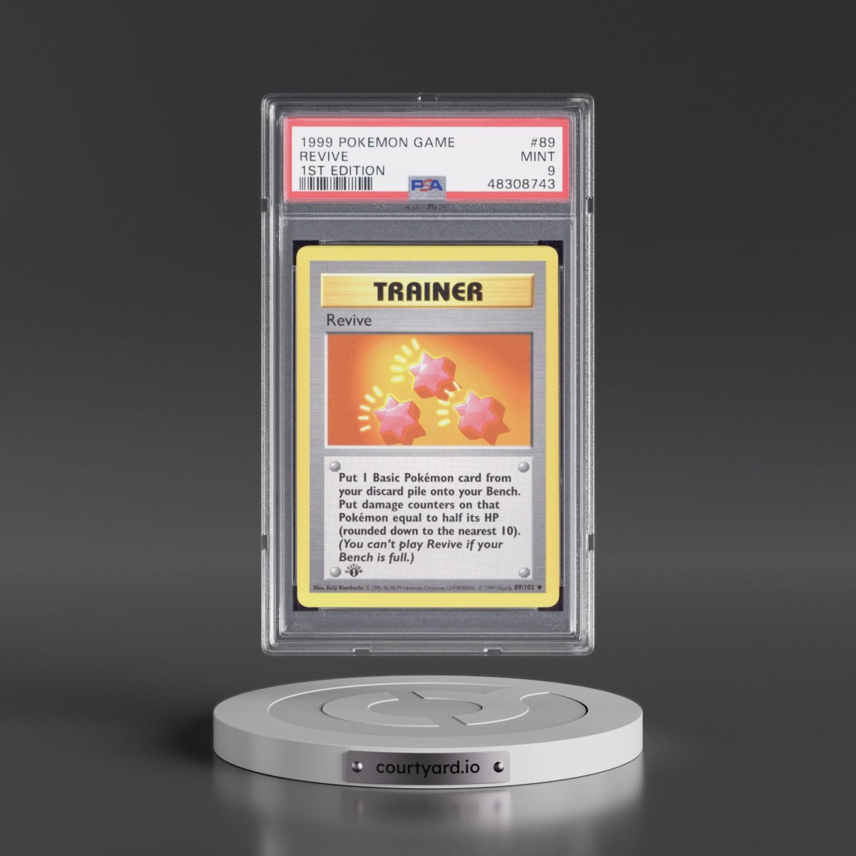1999 Pokémon Game #89 Revive - 1st Edition (PSA 9 MINT)