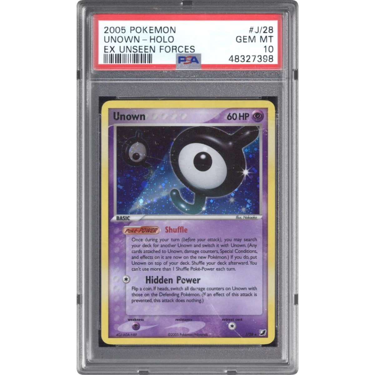 Unown card artwork