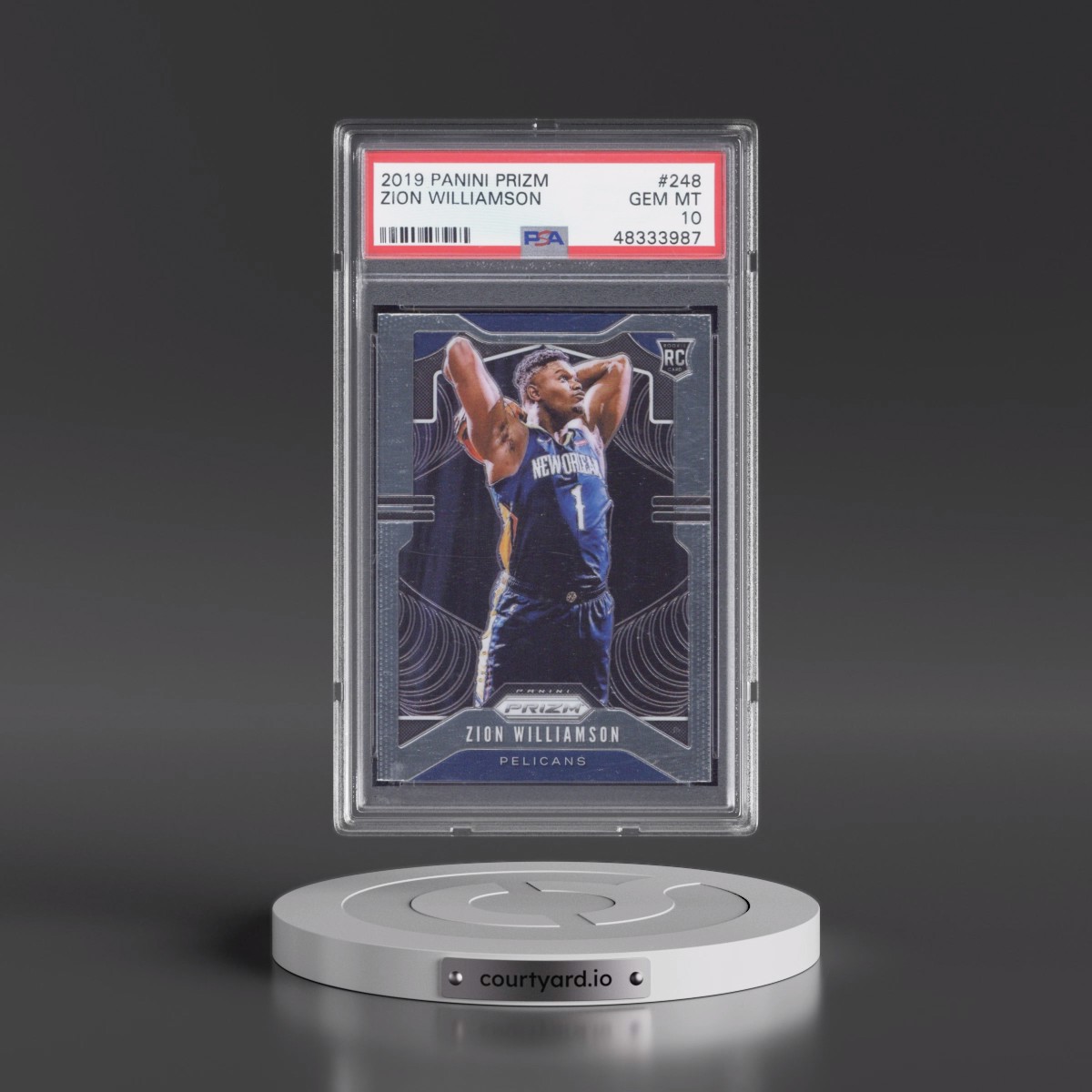 2019 Panini Prizm #248 Zion Williamson (PSA 10 GEM MINT)