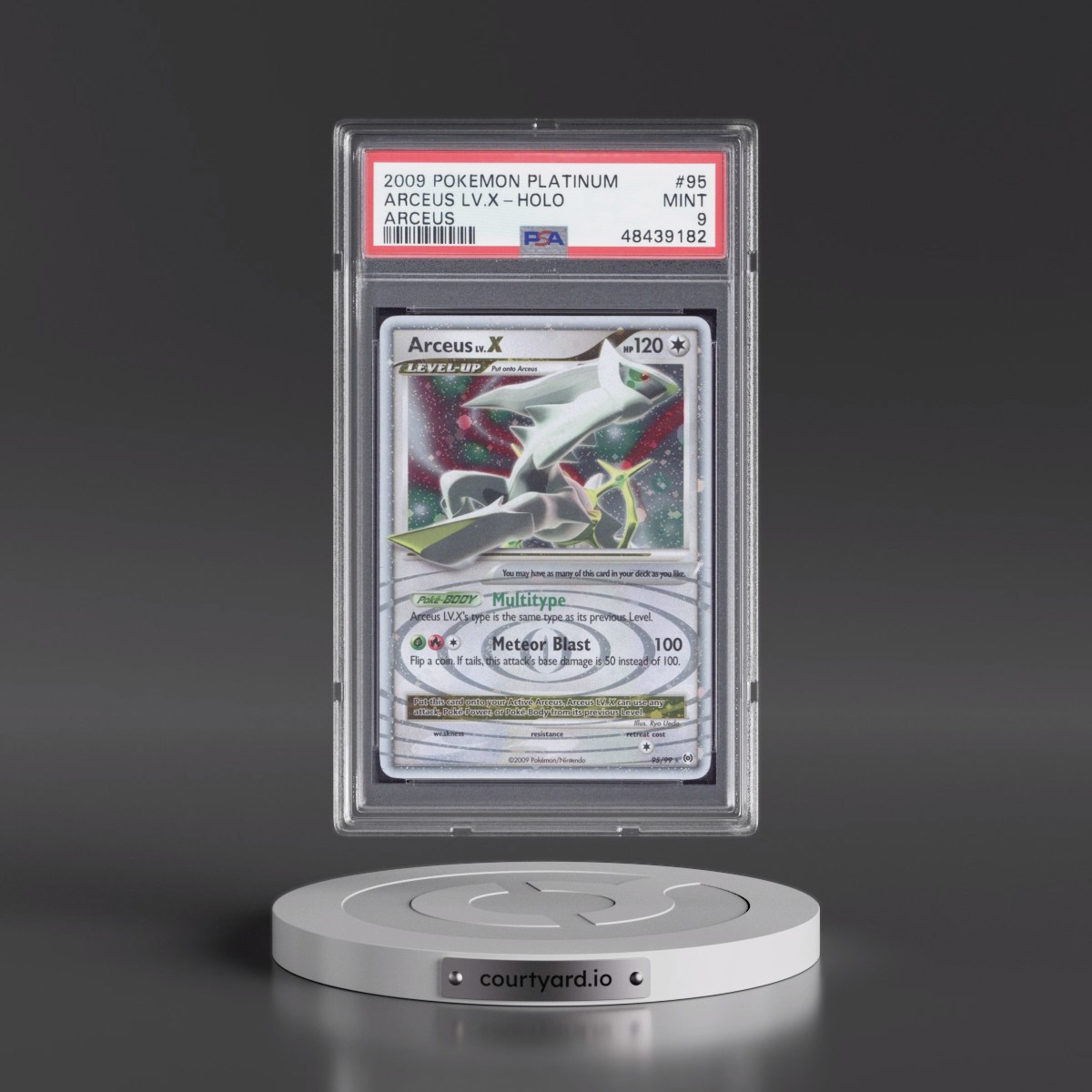 2009 Pokémon Platinum Arceus #95 Arceus LV.X - Holo (PSA 9 MINT)
