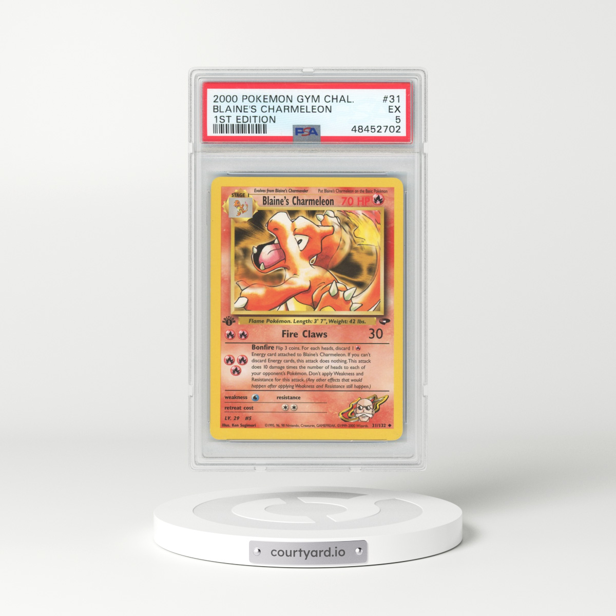 2000 Gym Challenge #31 Blaine's Charmeleon - 1st Edition (PSA 5 EX)