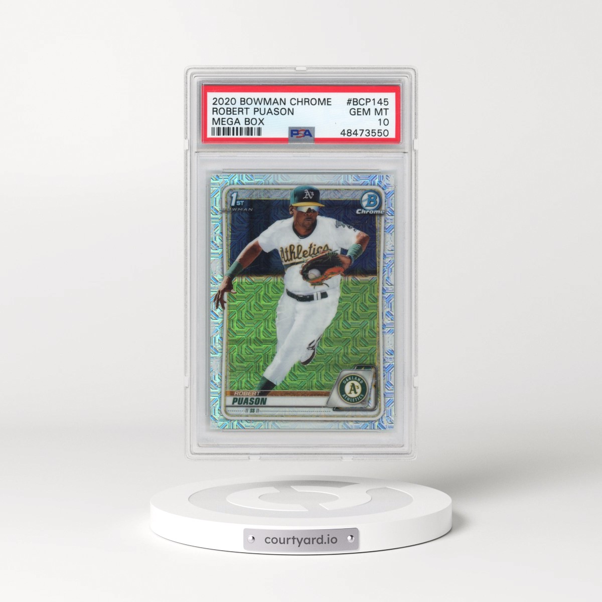 2020 Bowman Chrome Mega Box #BCP145 Robert Puason (PSA 10 GEM MINT)