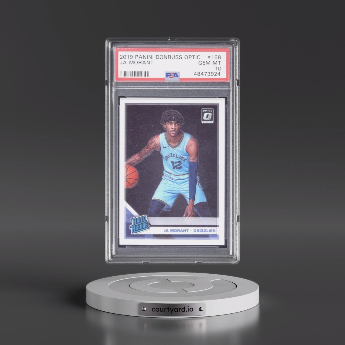 2019 Panini Donruss Optic #168 Ja Morant (PSA 10 GEM MINT)