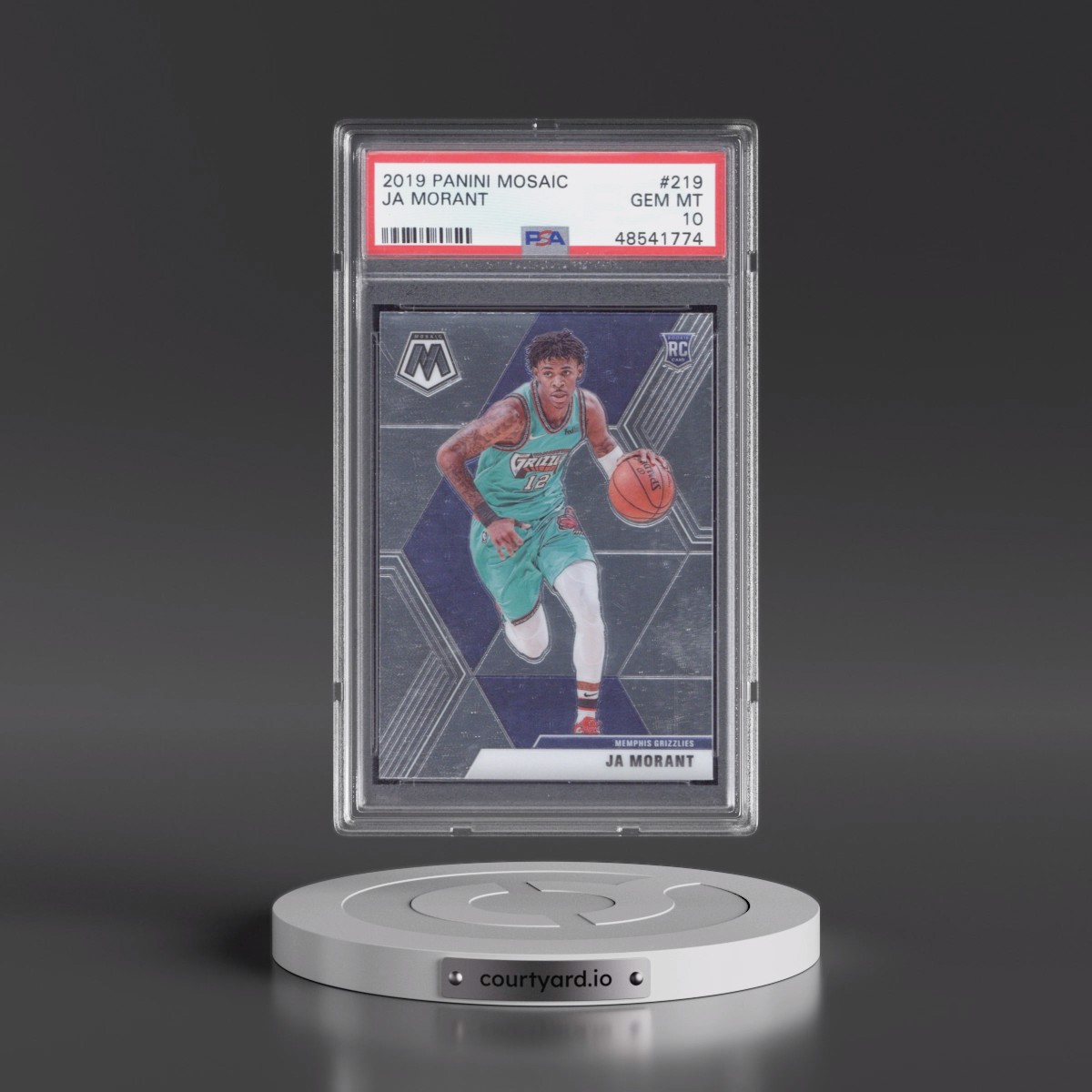 2019 Panini Mosaic #219 Ja Morant (PSA 10 GEM MINT)
