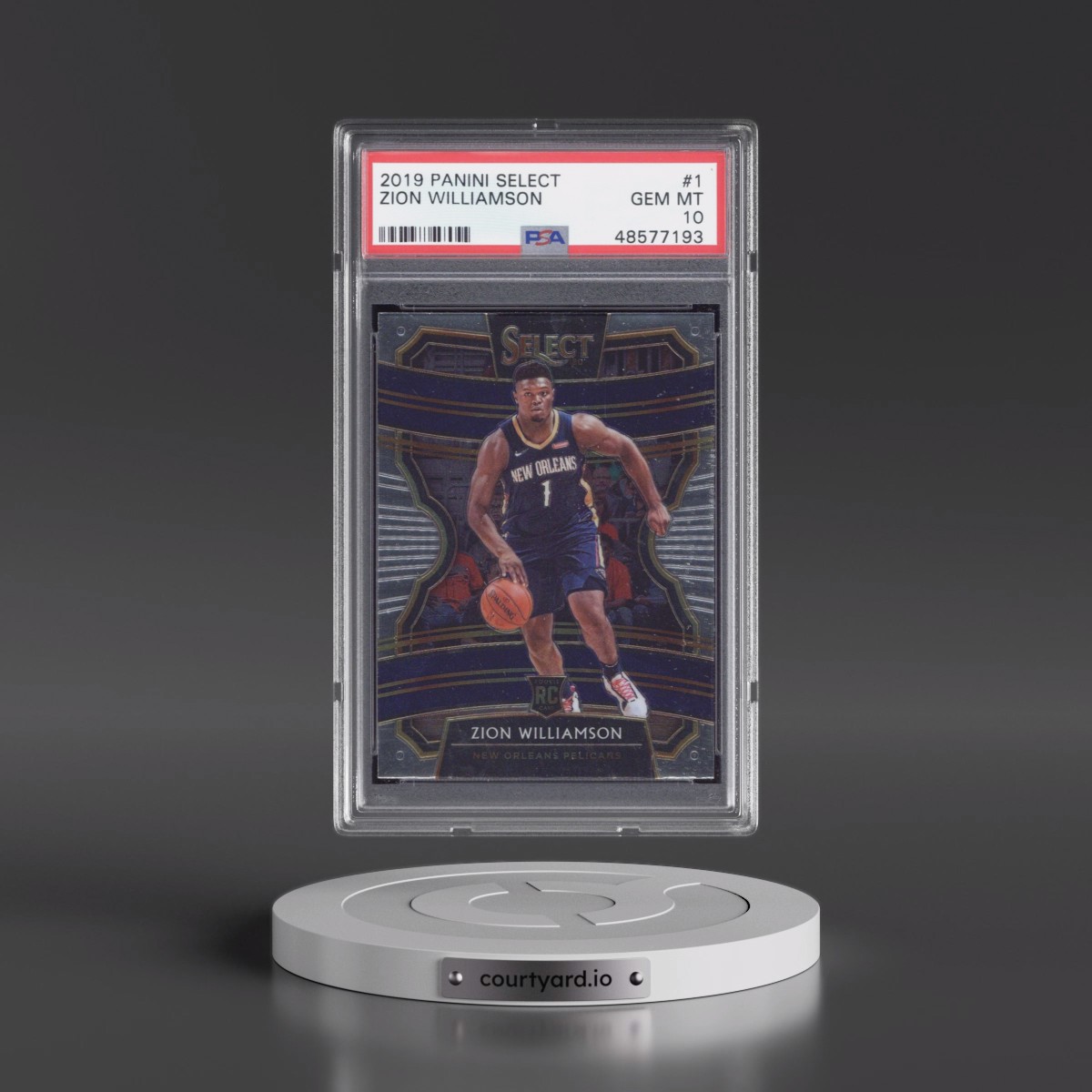 2019 Panini Select #1 Zion Williamson (PSA 10 GEM MINT)