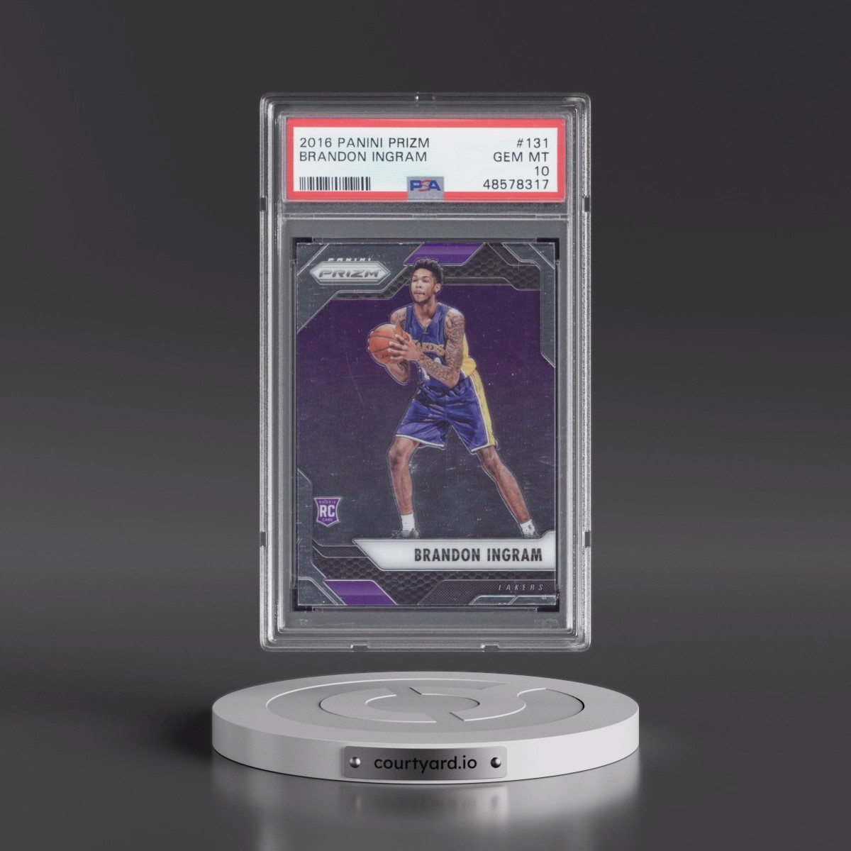 2016 Panini Prizm #131 Brandon Ingram (PSA 10 GEM MINT)