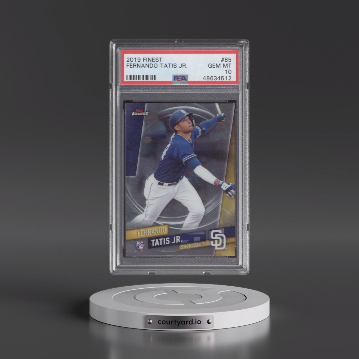 2019 Finest #85 Fernando Tatis Jr. (PSA 10 GEM MINT)