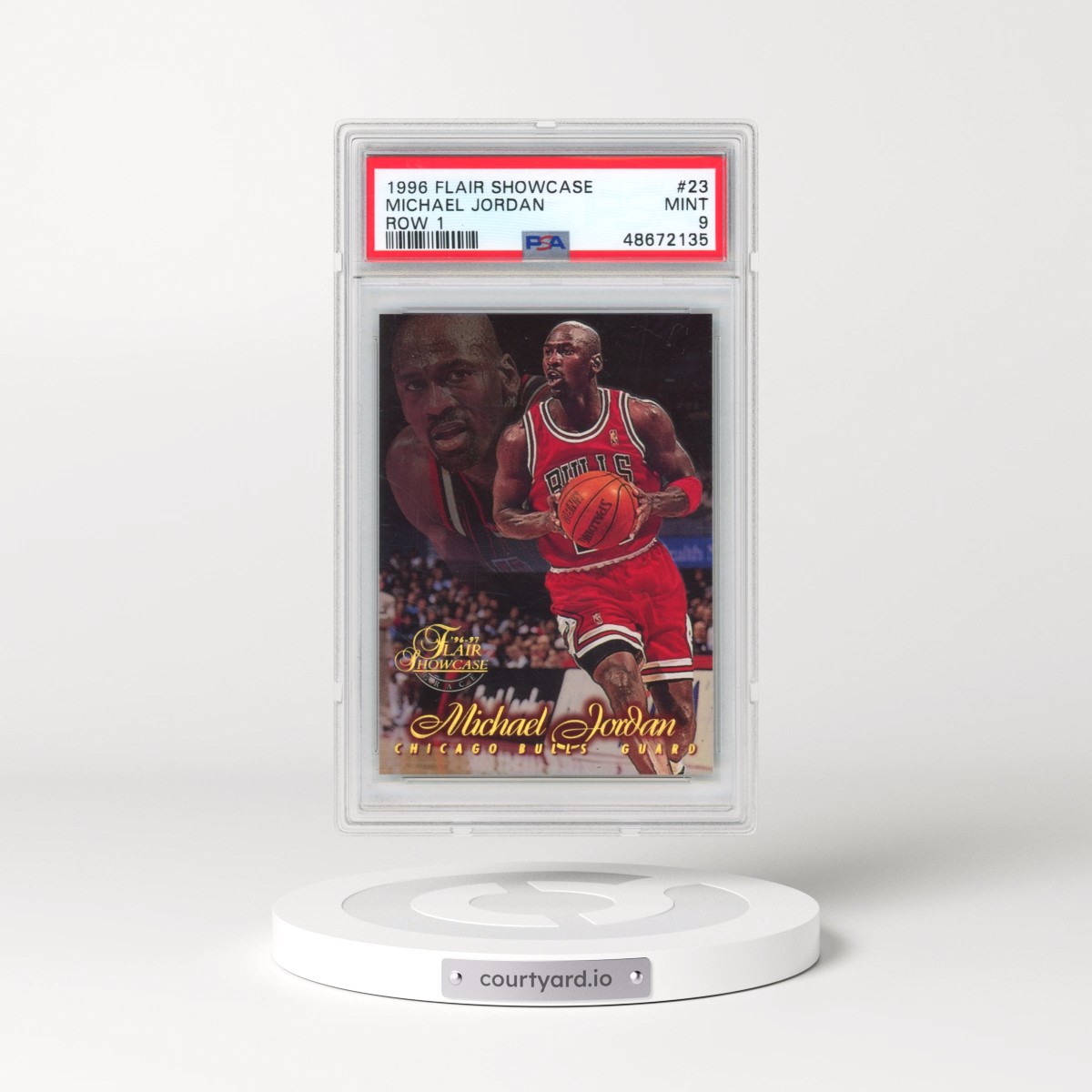 1996 Flair Showcase #23 Michael Jordan - Row 1 (PSA 9 MINT)