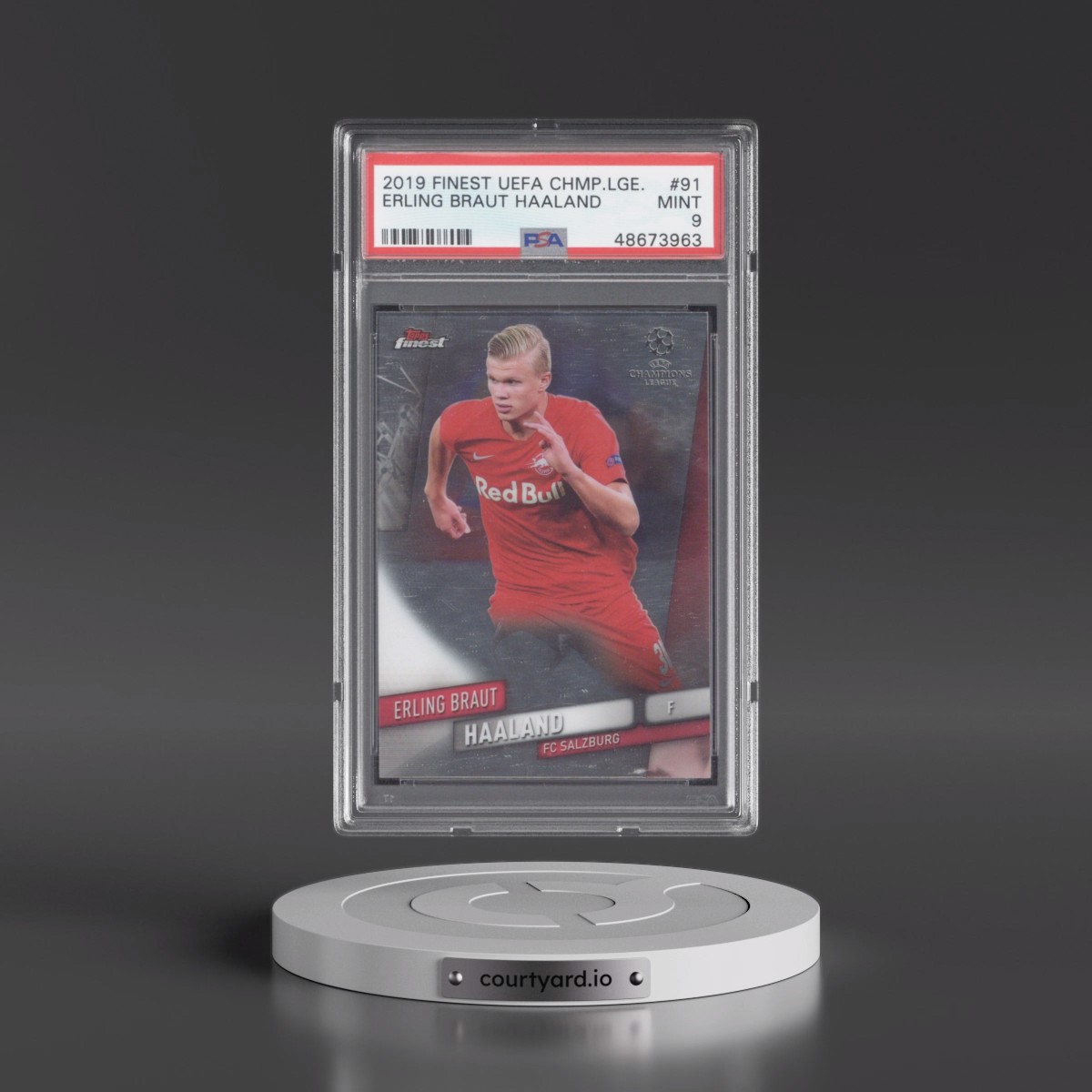 2019 Finest UEFA Champions League #91 Erling Braut Haaland (PSA 9 MINT)