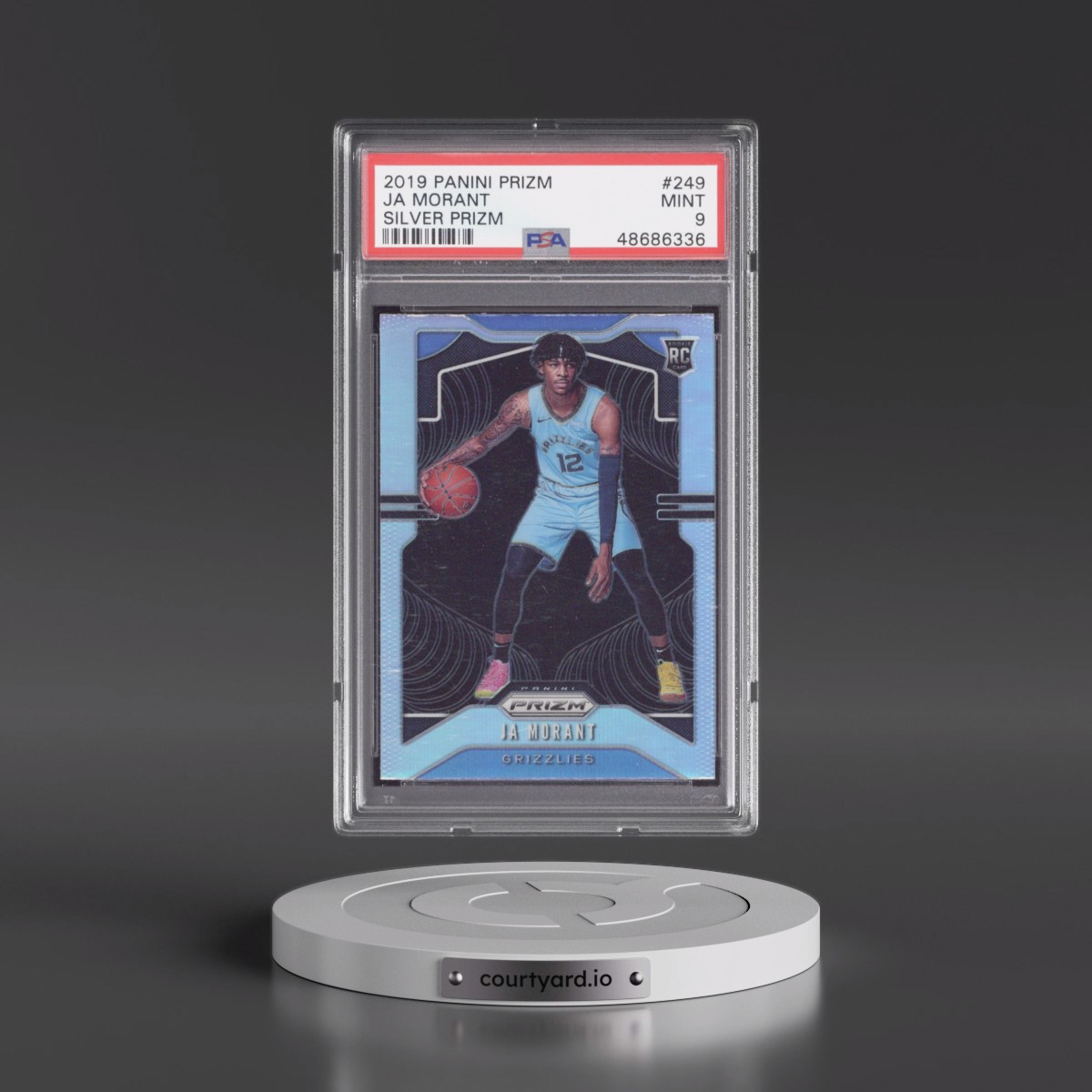 2019 Panini Prizm #249 Ja Morant - Silver Prizm (PSA 9 MINT)