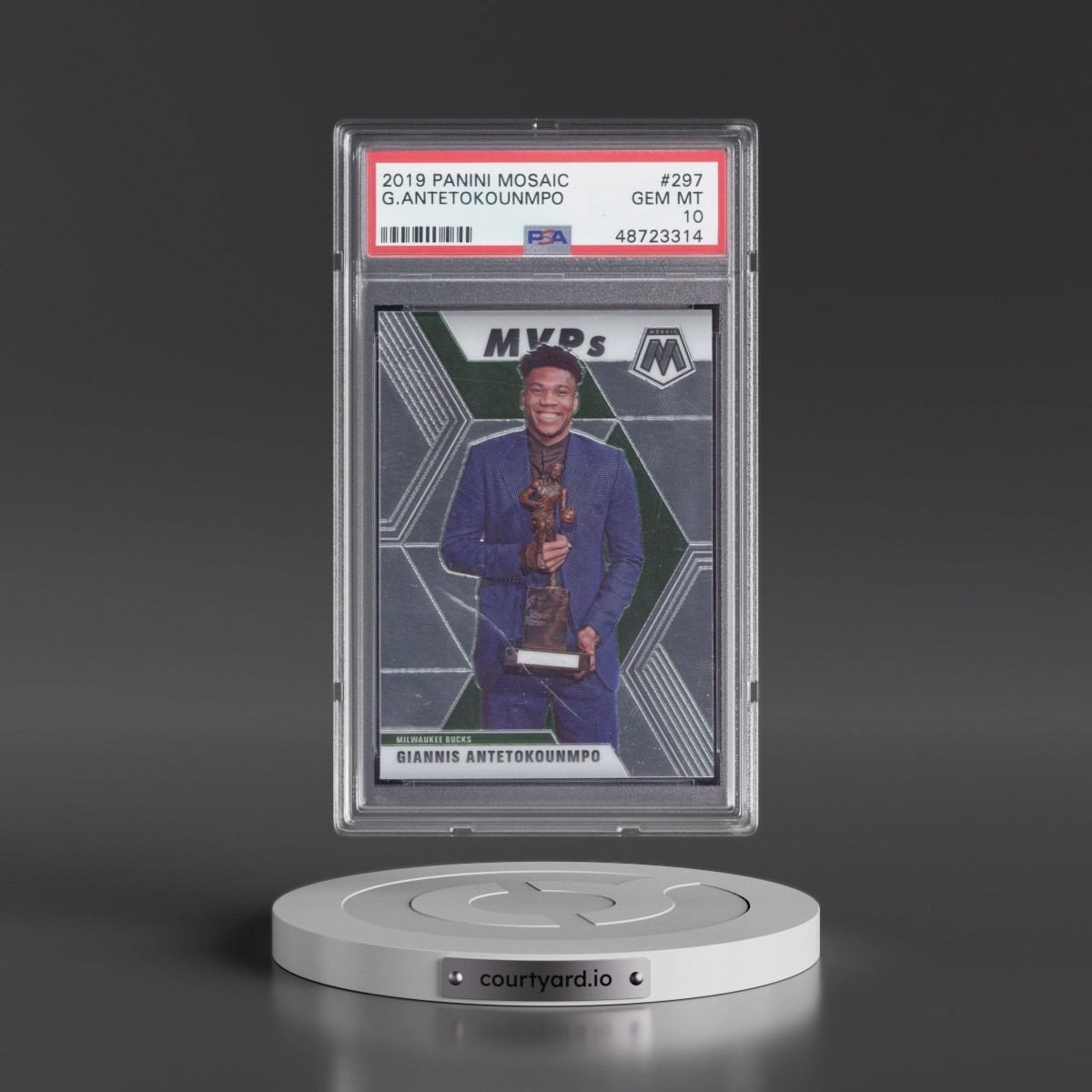 2019 Panini Mosaic Giannis Antetokounmpo #297 PSA 10