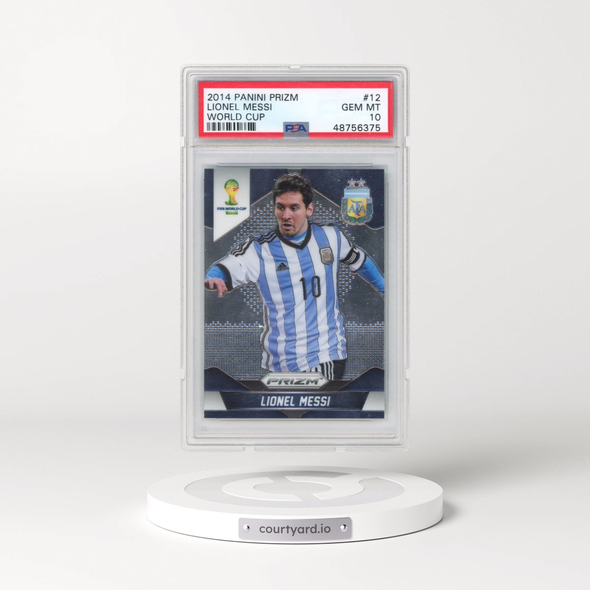 2014 Panini Prizm World Cup #12 Lionel Messi (PSA 10 GEM MINT)
