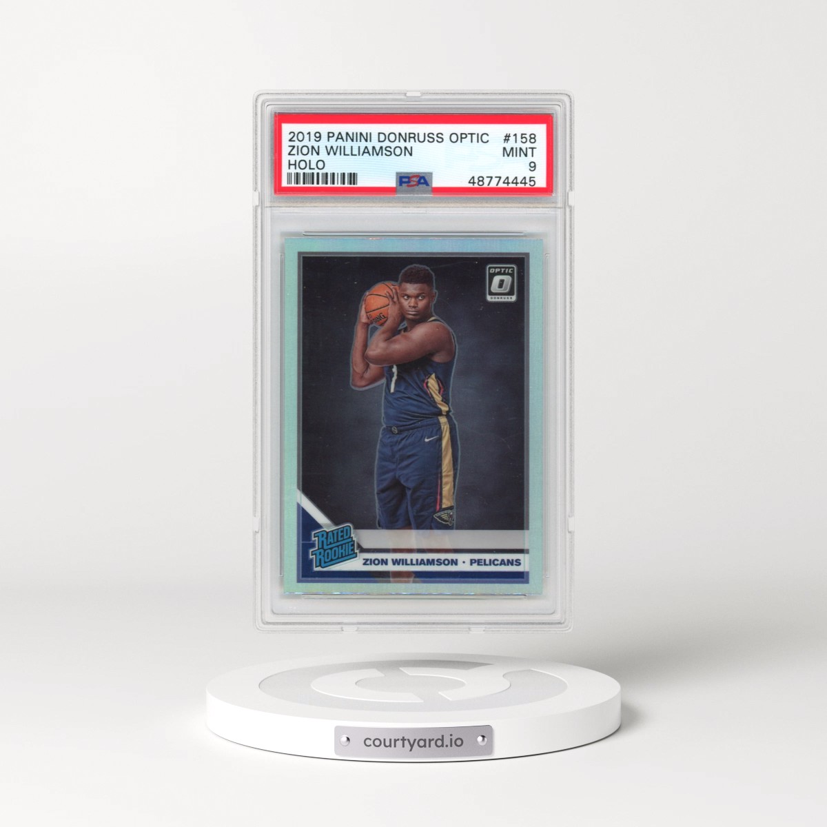 2019 Panini Donruss Optic #158 Zion Williamson - Holo (PSA 9 MINT)