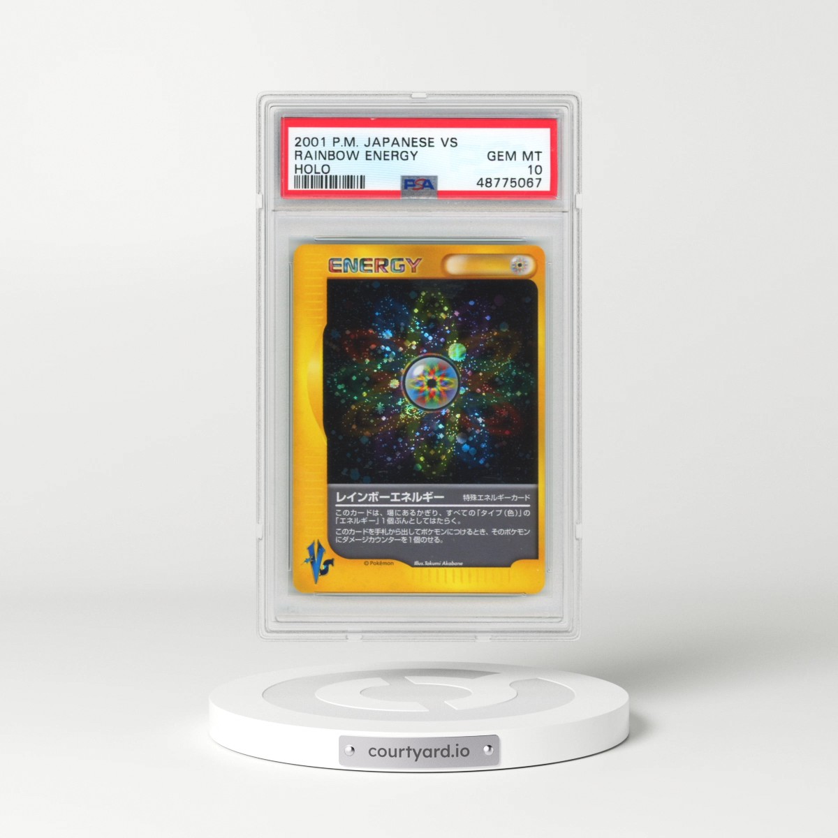 2001 Pokémon VS Rainbow Energy - Holo (PSA 10 GEM MINT)