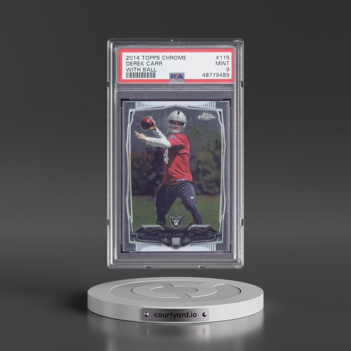 2014 Topps Chrome #115 Derek Carr (PSA 9 MINT)