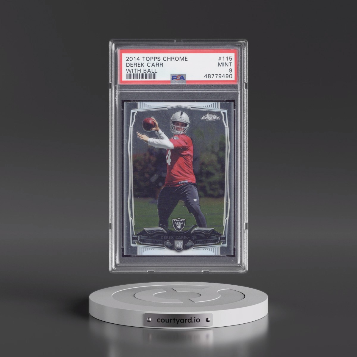 2014 Topps Chrome #115 Derek Carr (PSA 9 MINT)