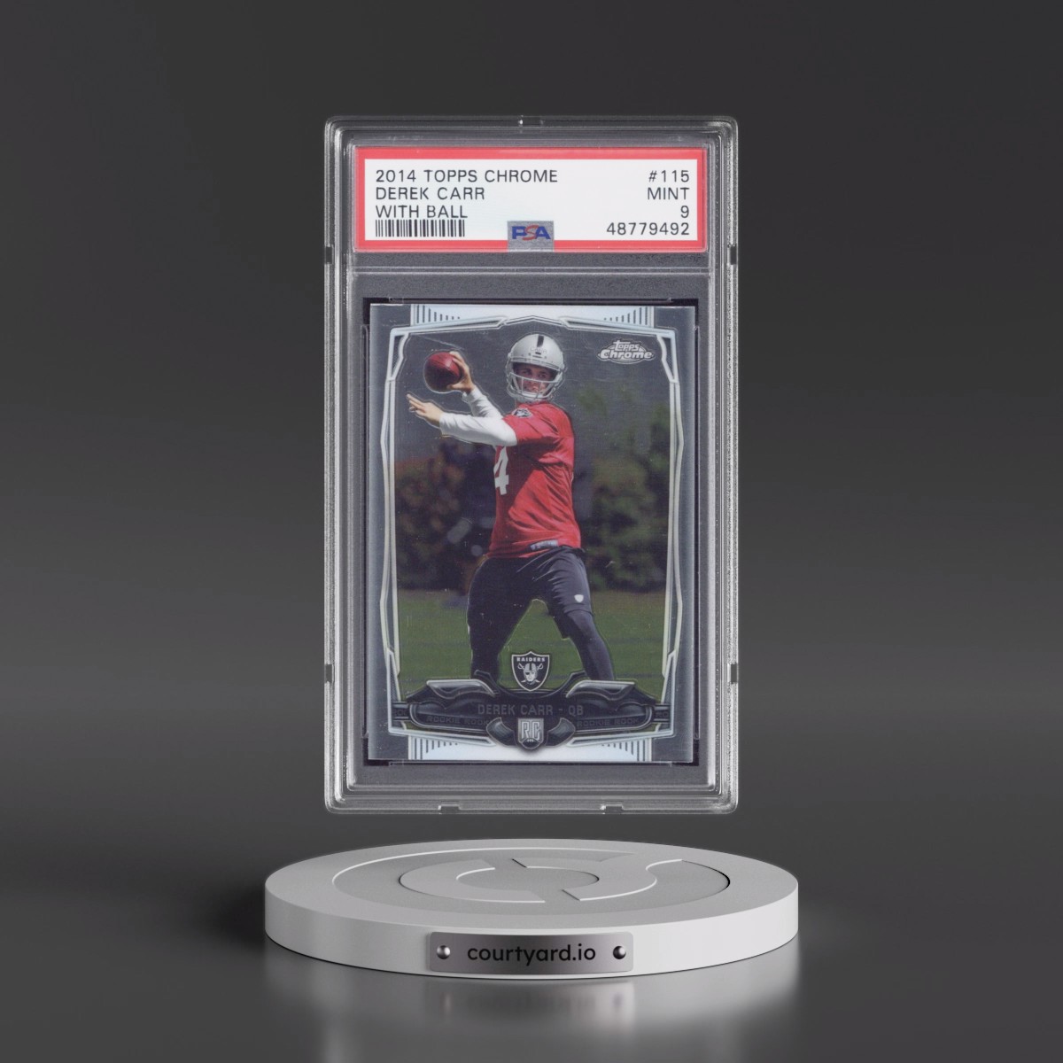 2014 Topps Chrome #115 Derek Carr (PSA 9 MINT)
