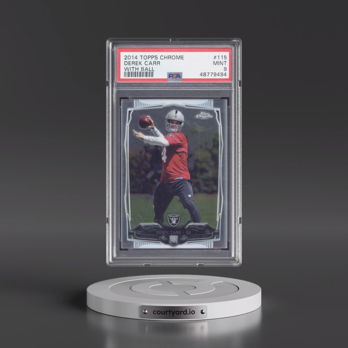 2014 Topps Chrome #115 Derek Carr (PSA 9 MINT)