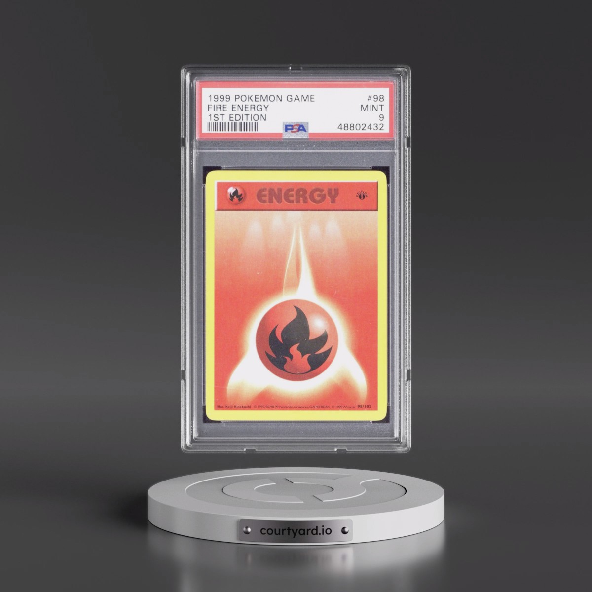 1999 Pokémon Game #98 Fire Energy - 1st Edition (PSA 9 MINT)