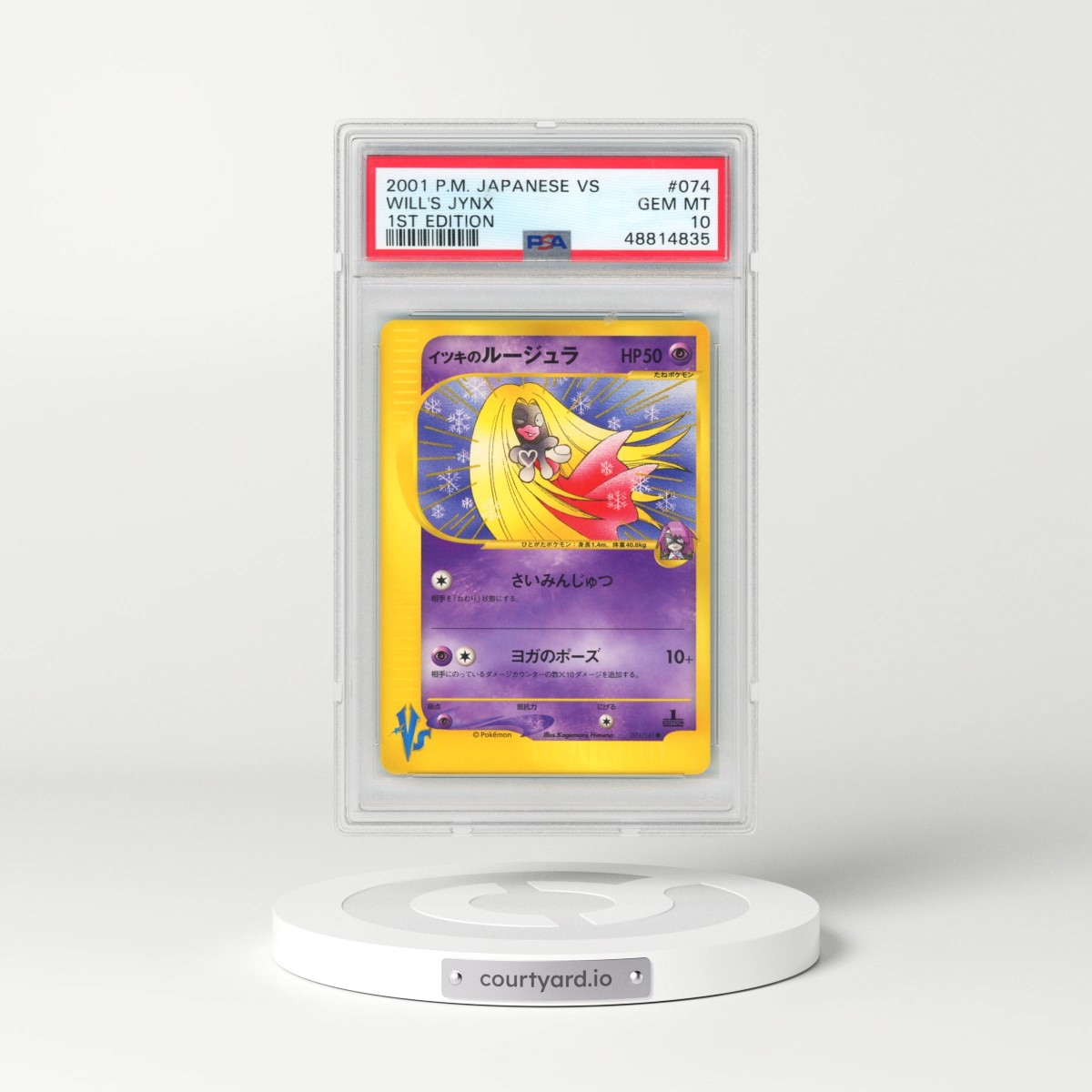2001 Pokémon VS #074 Will's Jynx - 1st Edition (PSA 10 GEM MINT)