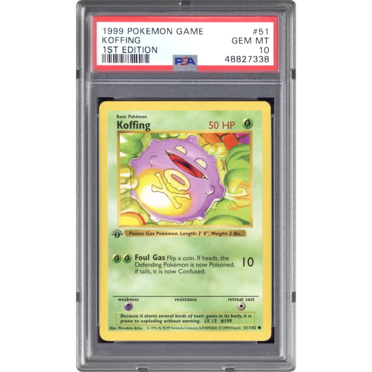 Koffing card artwork
