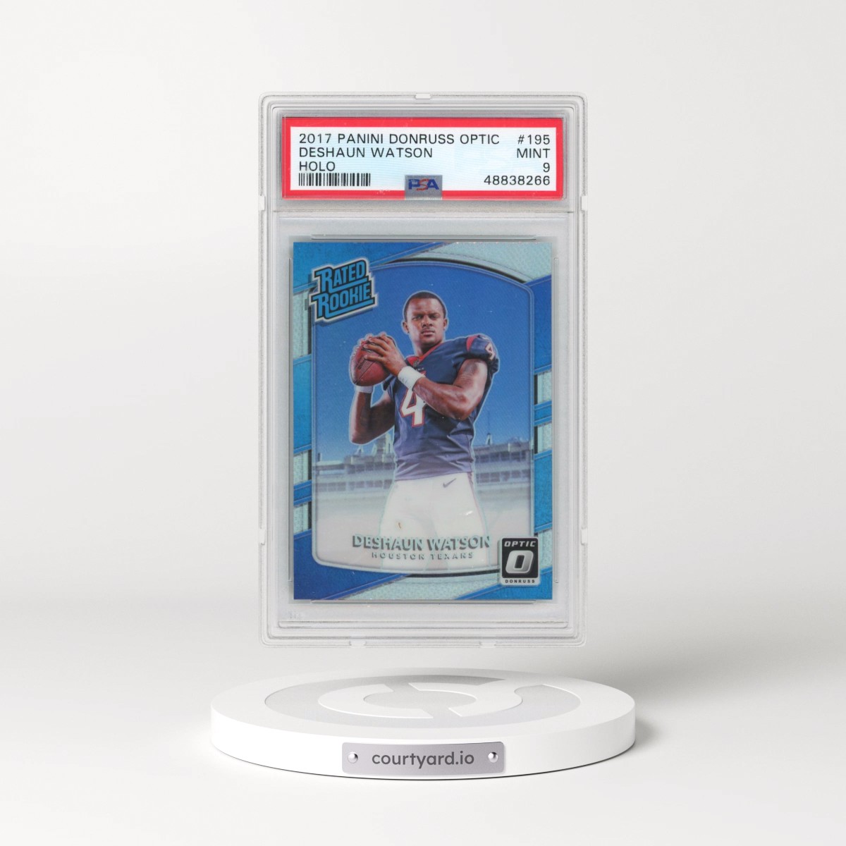 2017 Panini Donruss Optic Deshaun Watson - Holo #195 PSA 9