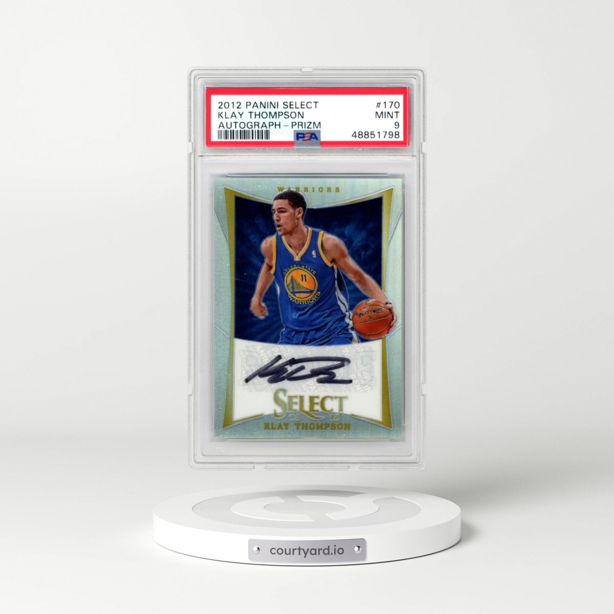2012 Panini Select #170 Klay Thompson - Autograph-Prizm (PSA 9 MINT)