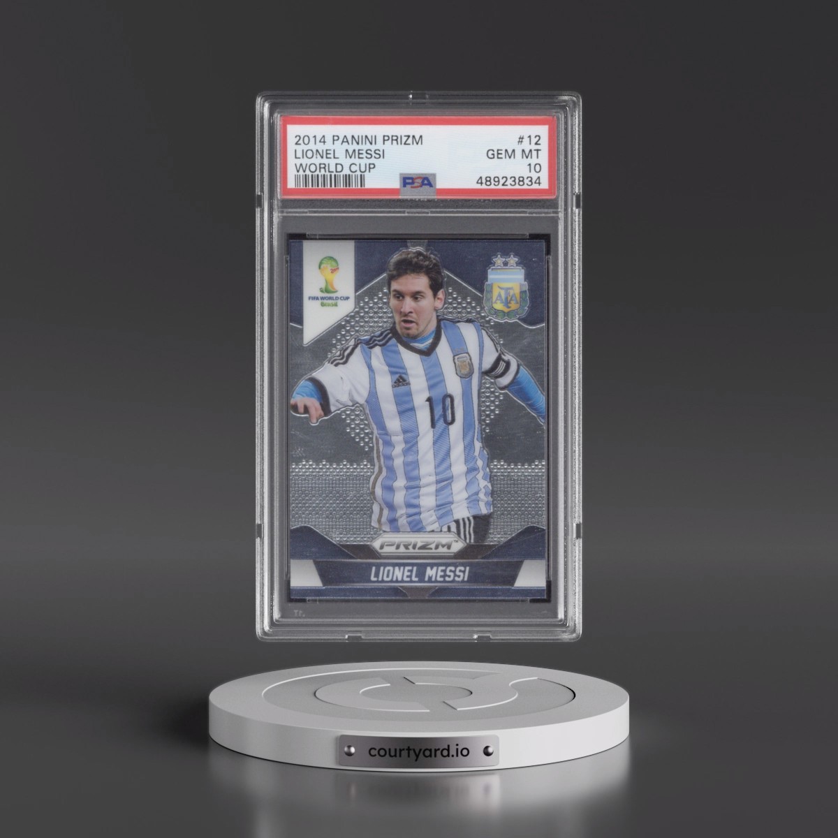 2014 Panini Prizm World Cup #12 Lionel Messi (PSA 10 GEM MINT)