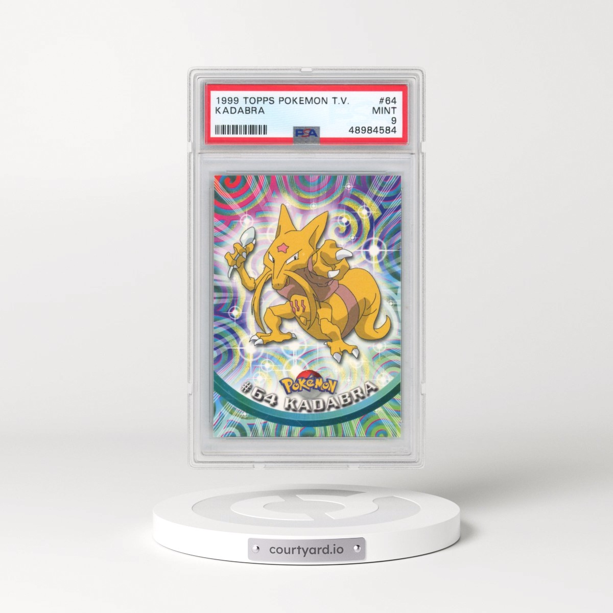 1999 Topps Pokémon TV #64 Kadabra (PSA 9 MINT)